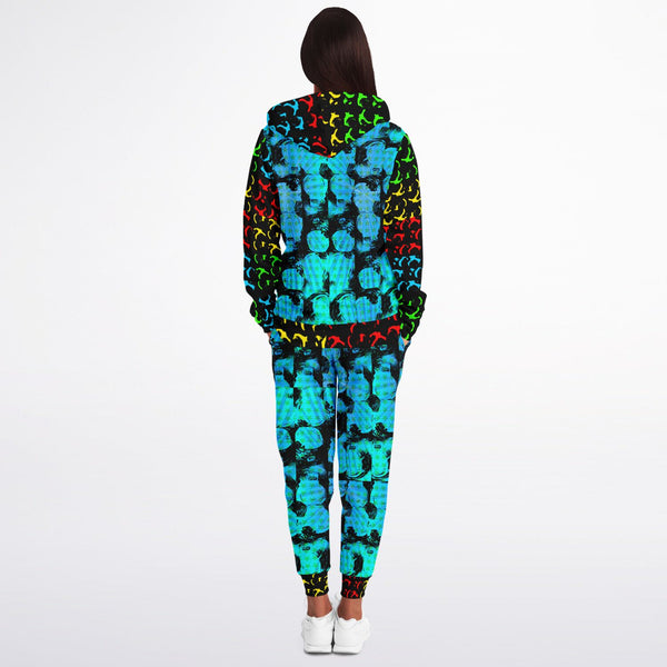Pricci EDM Zip Up Hoodie Jogger Set | Streetwear | Track Suit | Fashion Jogger Set