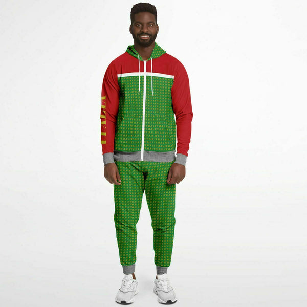 Pricci ITALIA Zip Up Hoodie Jogger Set | Streetwear | Track Suit | Fashion Jogger Set