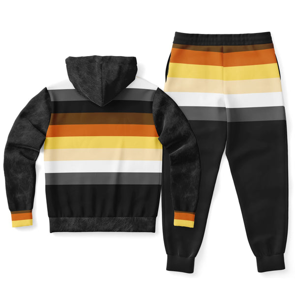 Pricci Pride Bear Zip Up Hoodie Jogger Set | Streetwear | Track Suit | Fashion Jogger Set