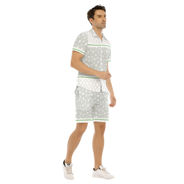 AyeWalla Stars Casual Short Sleeve Shirt Sets  | Shirt and Short Set | Clothing for Men