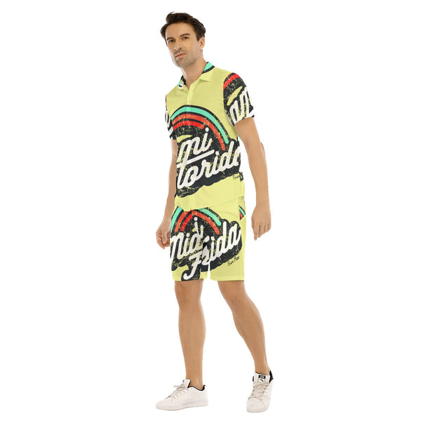 AyeWalla Miami Casual Short Sleeve Shirt Set  | Shirt and Short Set | Clothing for Men