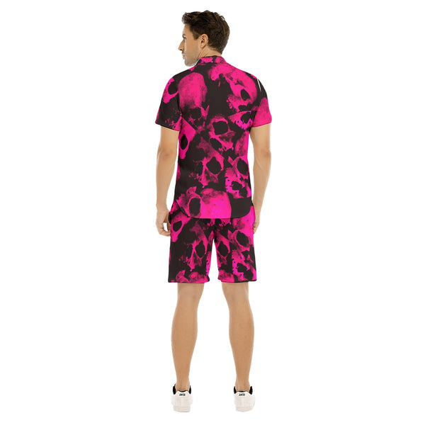 AyeWalla Skulls Casual Short Sleeve Shirt Sets  | Shirt and Short Set | Clothing for Men