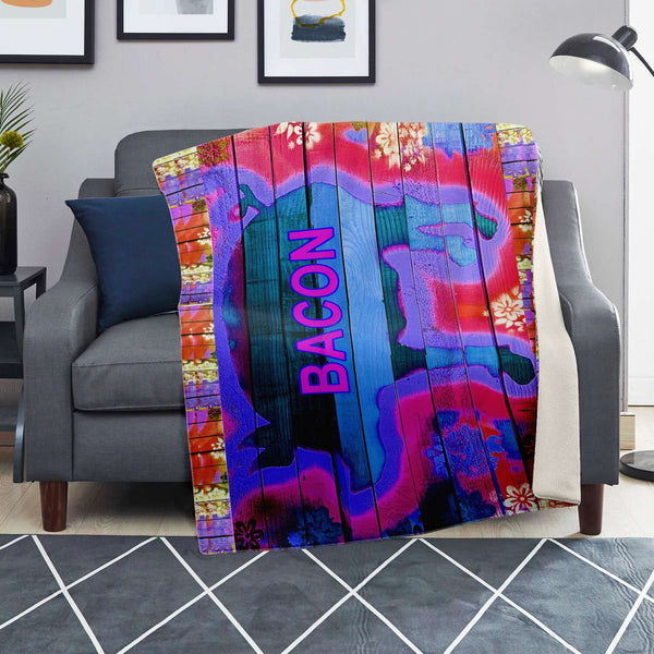 Microfleece Blanket - Bacon Multi-Color