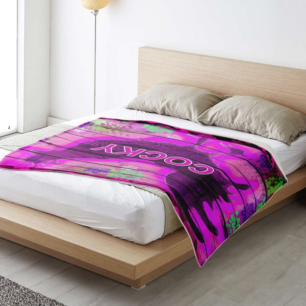 Microfleece Blanket - Cocky Pink