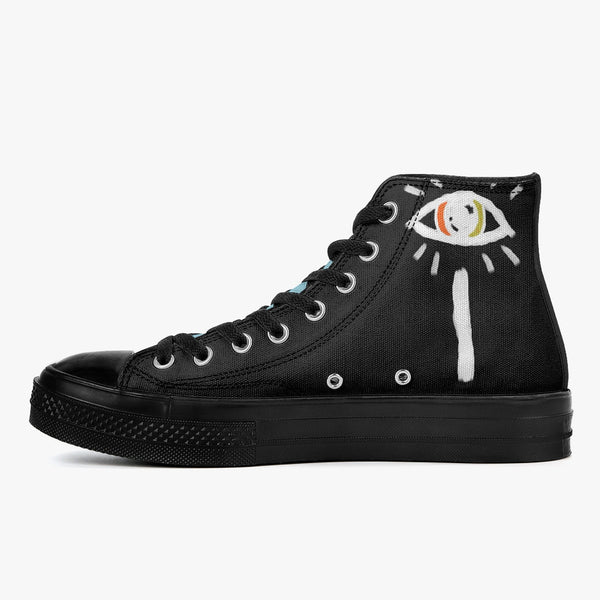 New High-Top Canvas Shoes -  Eye See