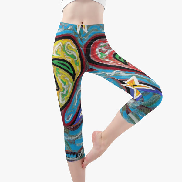 AyeWalla Short Yoga Pants - Love
