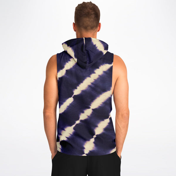 Smoke Sleeveless Hoodie - Drop Armhole Hoodie | Athletic Hoodie