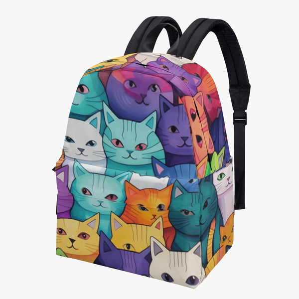 Kitties Canvas Backpack - Backpacks | Back To School |  Knapsack | Rucksack | Booksack