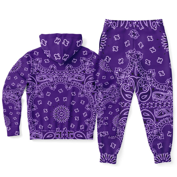 PRicci Artist Collection Purple Haze Bandana Zip Up Hoodie