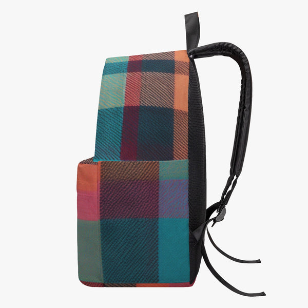 Plaid Canvas Backpack - Backpacks | Back To School |  Knapsack | Rucksack | Booksack