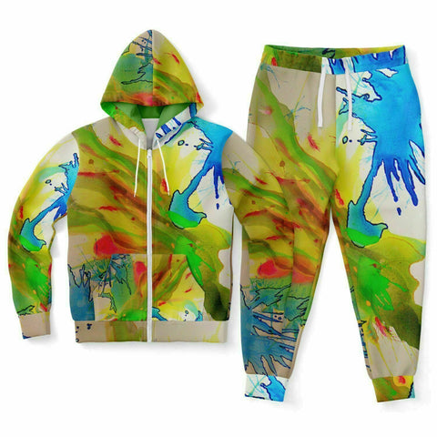 PRicci Artist Collection: Dragon Zip-Up Hoodie and Jogger Set | Streetwear | Track Suit | Fashion Jogger Set