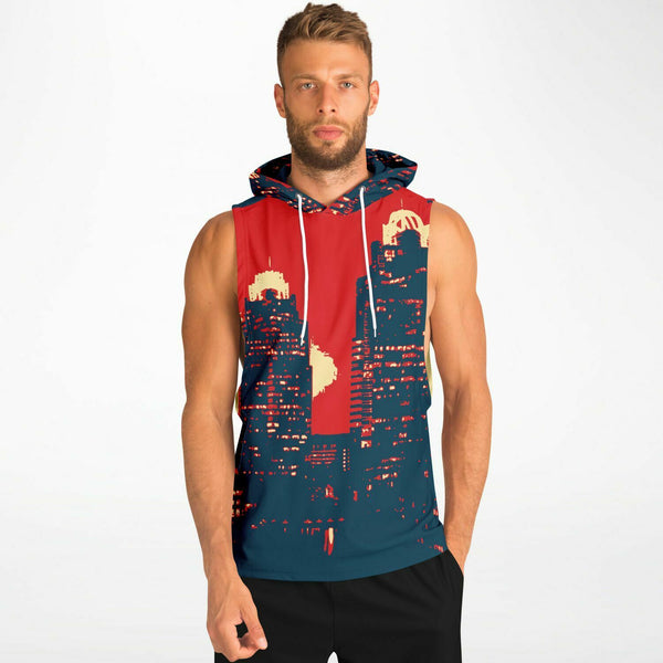 ATL Sleeveless Hoodie - Drop Armhole Hoodie | Athletic Hoodie