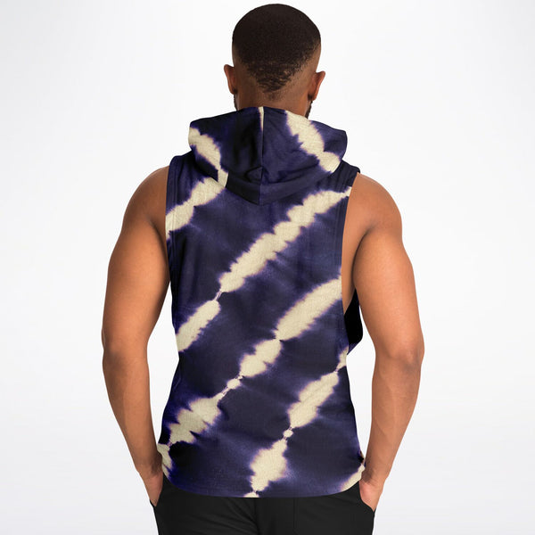 Smoke Sleeveless Hoodie - Drop Armhole Hoodie | Athletic Hoodie