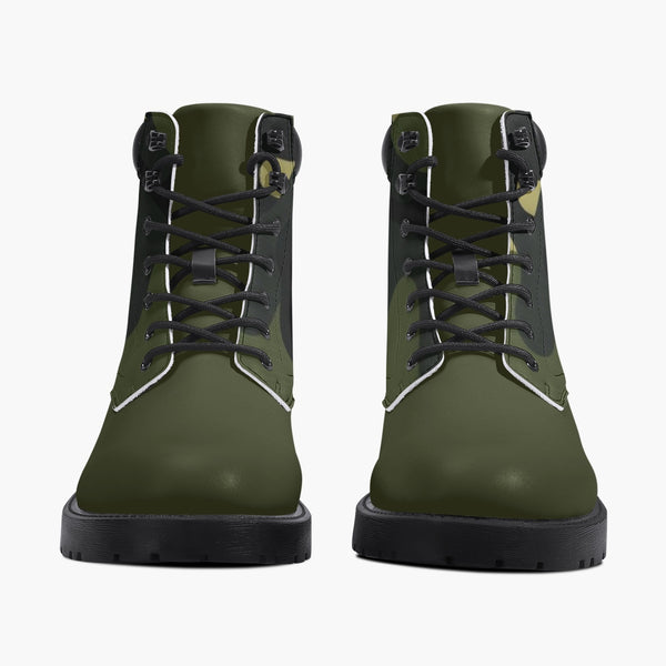 Leather Boots Premium 6-Inch Waterproof Boots - Army Camo