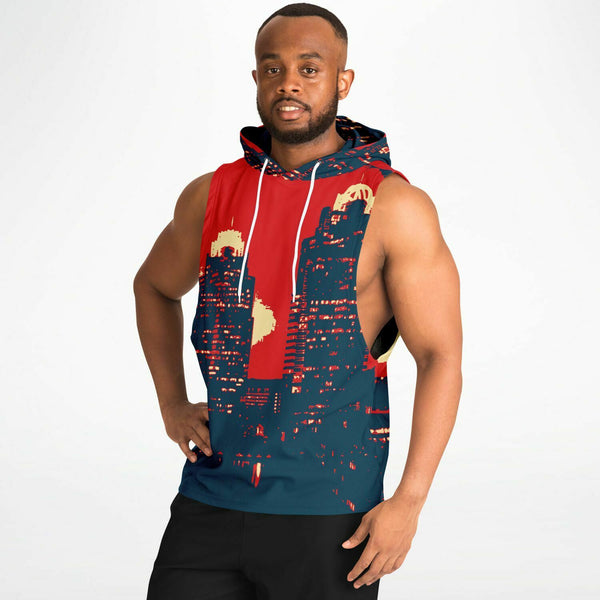 ATL Sleeveless Hoodie - Drop Armhole Hoodie | Athletic Hoodie