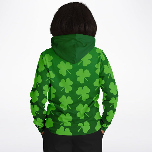 St. Patricks Day Luck Clover Athletic Hoodie | Fashion Hoodie | Hoodies | Sweatshirt | Men's Hoodie