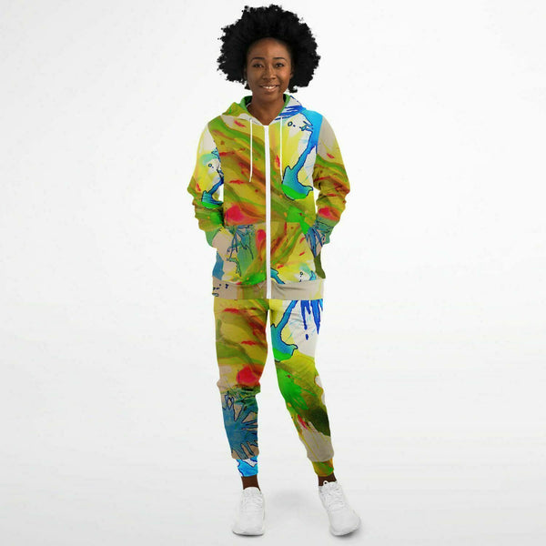 PRicci Artist Collection Dragon Zip-Up Hoodie Jogger Set