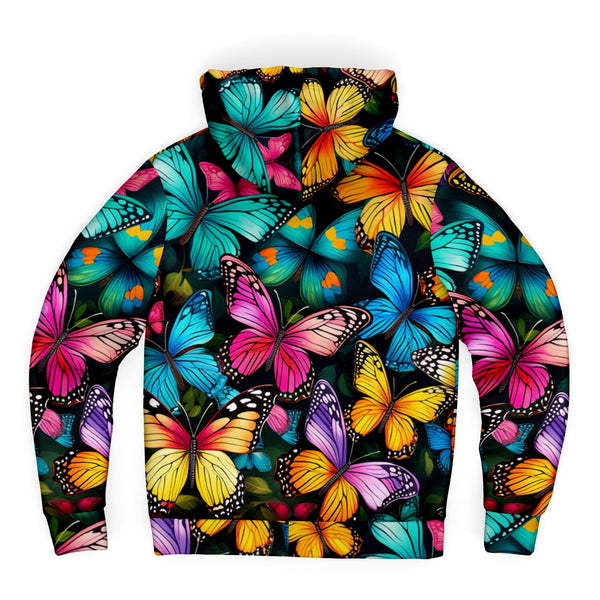 AyeWalla x Pricci Butterflies Zip Up Microfleece Ziphoodie