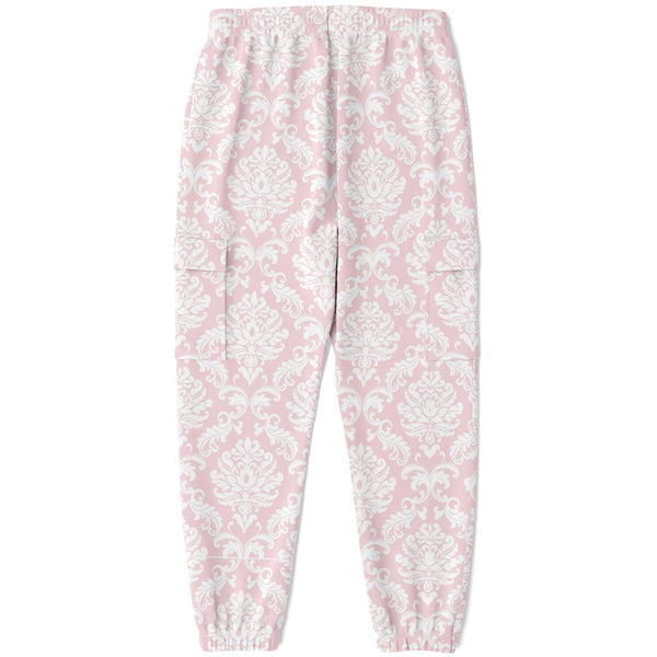 AyeWalla Fashion Cargo Sweatpants - Pink Crown