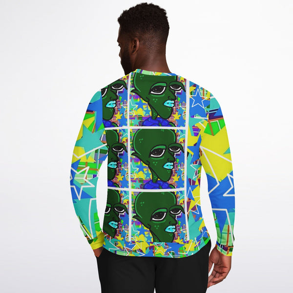 AyeWalla x PRicci LA Art Alien Nerd Athletic Sweatshirt