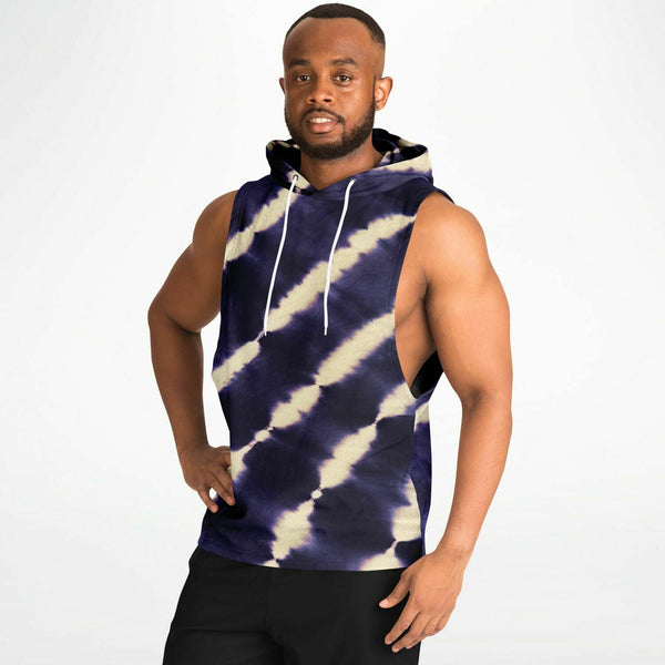 Smoke Sleeveless Hoodie - Drop Armhole Hoodie | Athletic Hoodie