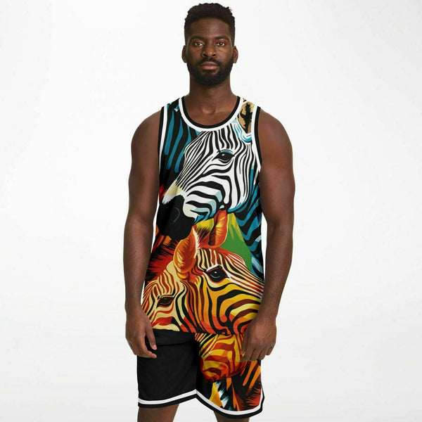 Zebras Basketball Set - Sportswear | Activewear | Basketball 2PC Set | Tank Top and Basketball Shorts