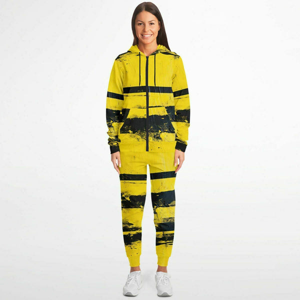 Bumble Bee Zip Up Hoodie and Jogger Set | Streetwear | Track Suit | Animal Print Jogger Set