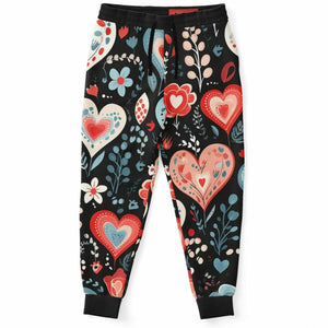 Valentines Day Hearts Fashion Jogger | Sweat Pants | Fashion Jogger | Valentines Day Gift | Joggers | Men's Joggers