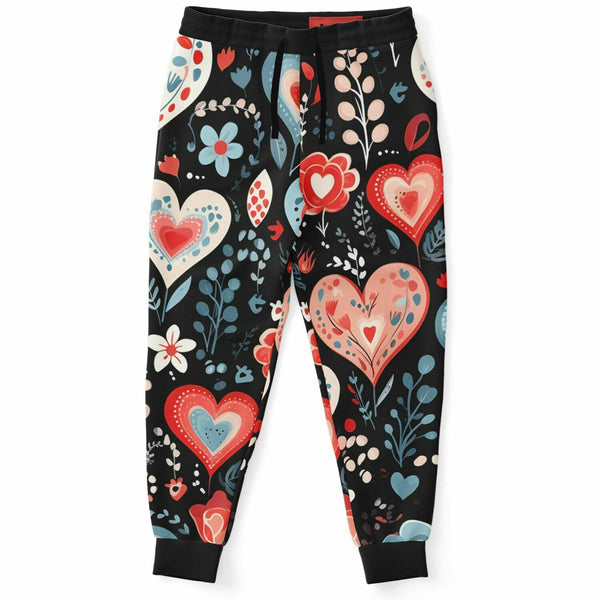 Valentines Day Hearts Fashion Jogger | Sweat Pants | Fashion Jogger | Valentines Day Gift | Joggers | Men's Joggers