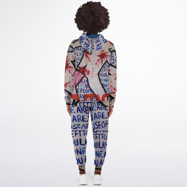 Artist Collection Vintage Zip Up Hoodie Jogger Set | Streetwear | Track Suit | Fashion Jogger Set