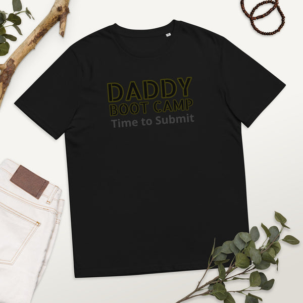 Daddy Boot Camp Organic Cotton Tee - Men&#39;s Shirts | Gay Clothing | Male Friend Gift | Gay Shirt | Gay Pride Shirt | Bear Pride | Daddy Shirt