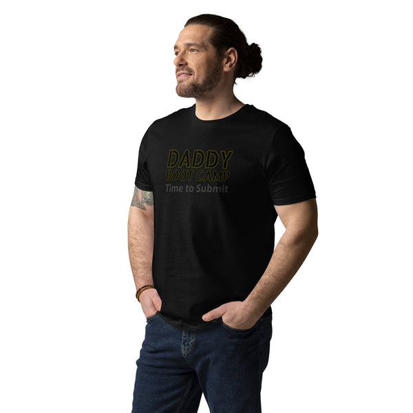 Daddy Boot Camp Organic Cotton Tee - Men&#39;s Shirts | Gay Clothing | Male Friend Gift | Gay Shirt | Gay Pride Shirt | Bear Pride | Daddy Shirt