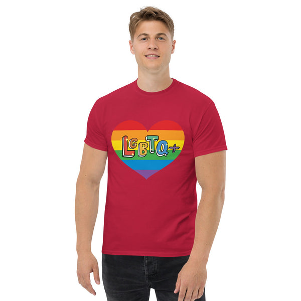 Pride LGBTQ Heart Tee  | Valentines Day Shirt, Lover Shirt, Pride Shirt, Valentines Day Shirt, Cute Pride Shirt