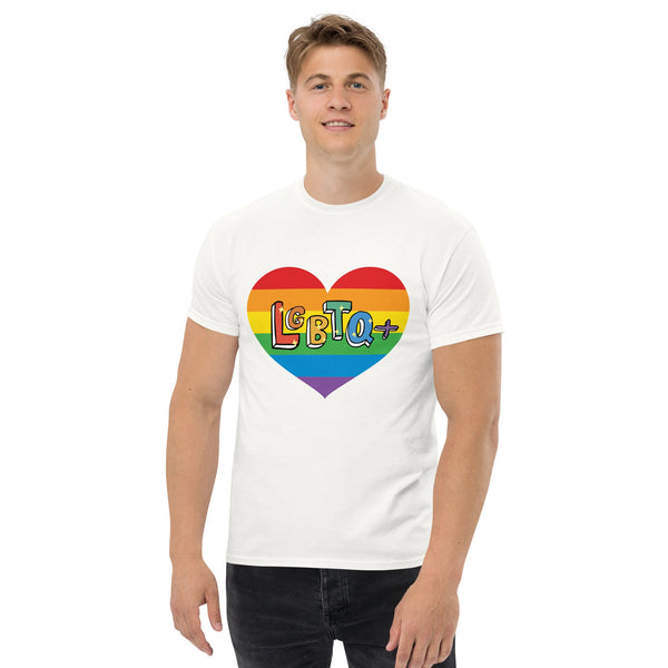 Pride LGBTQ Heart Tee  | Valentines Day Shirt, Lover Shirt, Pride Shirt, Valentines Day Shirt, Cute Pride Shirt