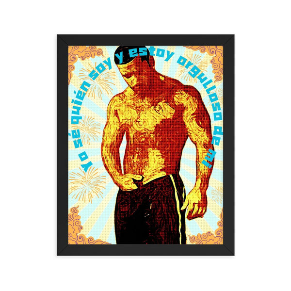 Juan Framed Poster - Gay Art | Gift for Gay Couple | Gift For Him | Gift For Boyfriend | Gay Gift | Daddy Gift