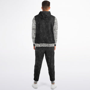 Pricci Black Zip Up Hoodie Jogger Set | Streetwear | Track Suit | Fashion Jogger Set