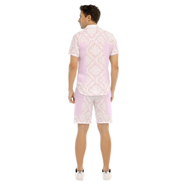 AyeWalla Blush Casual Short Sleeve Shirt Sets  | Shirt and Short Set | Clothing for Men