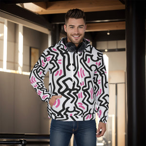 Keith Haring Inspired Men's Pullover Hoodie | Unisex Hoodies | Hoodies | Sweatshirt