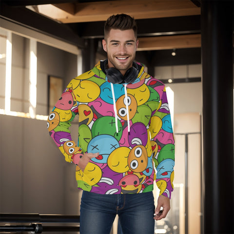 Emoji Men's Pullover Hoodie | Unisex Hoodies | Hoodies | Sweatshirt