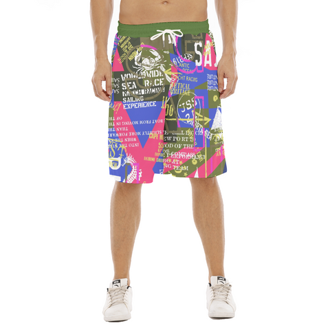 Multi-Color Tether Loose Shorts