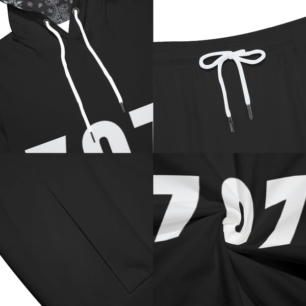 Zip-code Sleeveless Hoodie And Shorts Sets -707