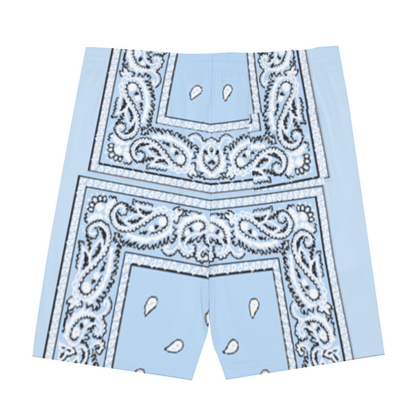 Sleeveless Baby Blue King Bandana Vest And Shorts Set