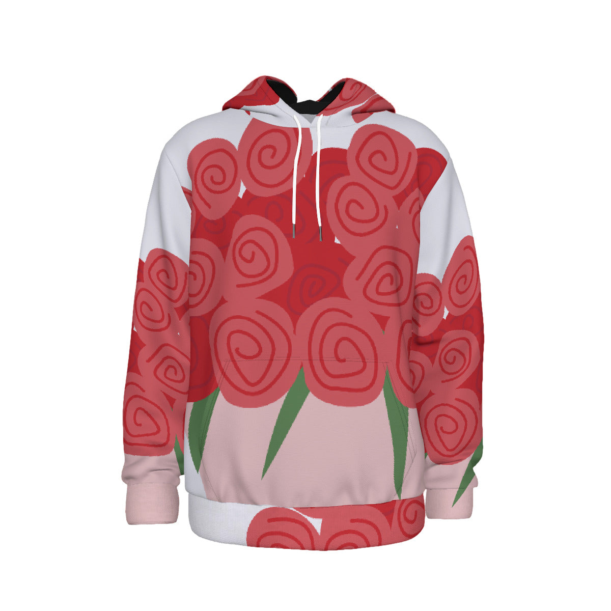 Valentines Day Roses Thicken Pullover Hoodie | Fashion Hoodie | Valentines Day Hoodie | Men's Hoodie