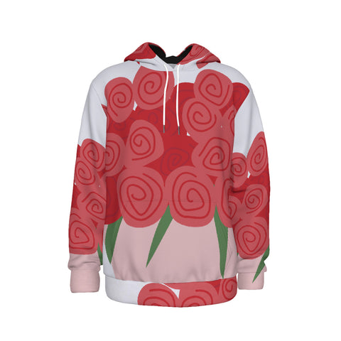 Valentines Day Roses Thicken Pullover Hoodie | Fashion Hoodie | Valentines Day Hoodie | Men's Hoodie