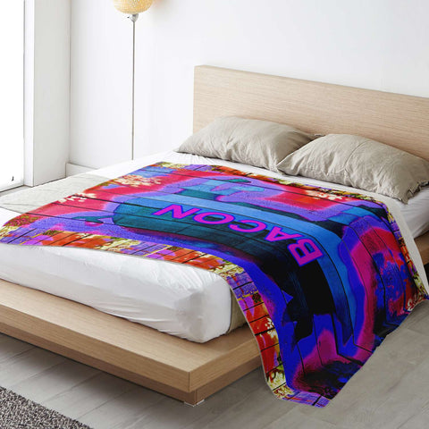 Microfleece Blanket - Bacon Multi-Color