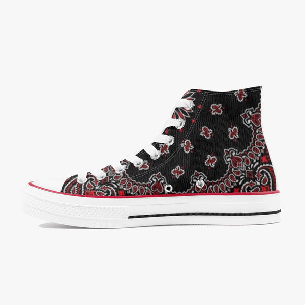 PRicci Artist Collection New High-Top Canvas Shoes - RB Bandana