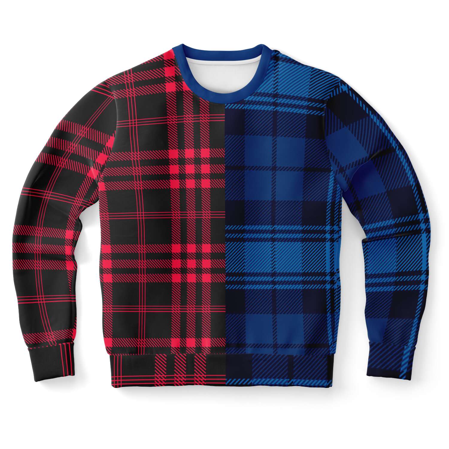 Sweatshirt - Red/Blue Plaid