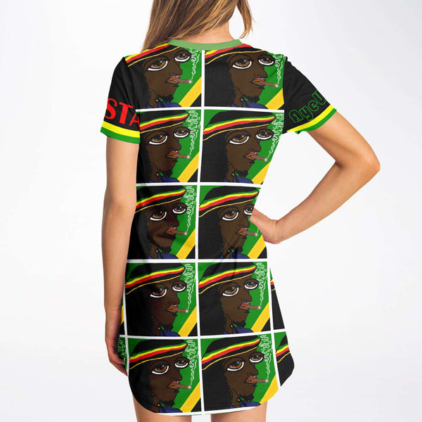 T-Shirt Dress - Rasta