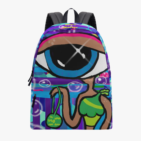 Iris The Alien Canvas Backpack - Backpacks | Back To School |  Knapsack | Rucksack | Booksack