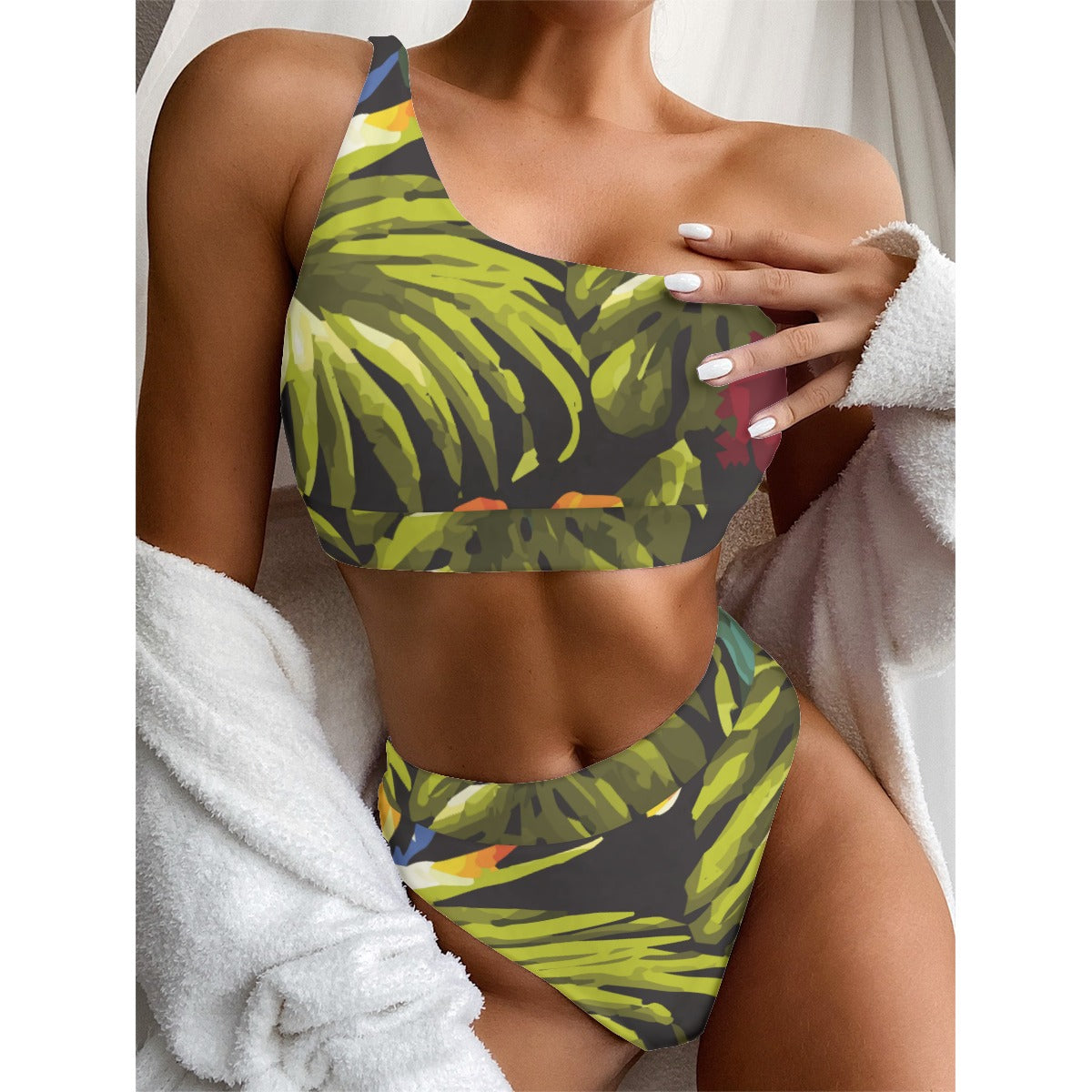 Women's Bikini With Single Shoulder Tropic